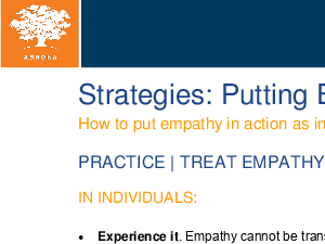 Putting Empathy in Action